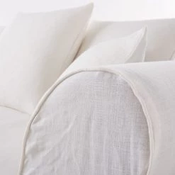 Maisons Du Monde Housses De Canapé Housse De Canapé 2 Places En Lin Froissé Blanc -Housses de canapé Soldes housse de canape 2 places en lin froisse blanc 1000 1 0 204426 3