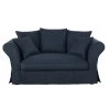Maisons Du Monde Housses De Canapé Housse De Canapé 2 Places En Lin Froissé Bleu Nuit -Housses de canapé Soldes housse de canape 2 places en lin froisse bleu nuit 1000 6 5 204431 1