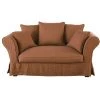 Maisons Du Monde Housses De Canapé Housse De Canapé 2 Places En Lin Froissé Orange De Sienne -Housses de canapé Soldes housse de canape 2 places en lin froisse orange de sienne 1000 6 37 221601 1