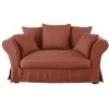Maisons Du Monde Housses De Canapé Housse De Canapé 2 Places En Lin Froissé Terracotta -Housses de canapé Soldes housse de canape 2 places en lin froisse terracotta 1000 7 6 204432 1