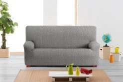 Eysa Housses De Canapé Housse De Canapé 2 Places Extensible Gris Clair 140 - 200 Cm -Housses de canapé Soldes housse de canape 2 places extensible gris clair 140 200 cm 2