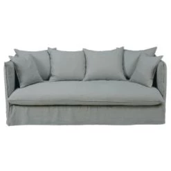 Maisons Du Monde Housses De Canapé Housse De Canapé 3/4 Places En Lin Froissé Gris Anthracite -Housses de canapé Soldes housse de canape 3 4 places en lin froisse gris clair louvain 1000 14 34 204337 1 1