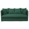 Maisons Du Monde Housses De Canapé Housse De Canapé 3/4 Places En Lin Froissé Vert -Housses de canapé Soldes housse de canape 3 4 places en lin froisse vert 1000 14 21 221626 1