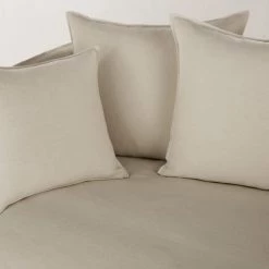 Maisons Du Monde Housses De Canapé Housse De Canapé 3/4 Places En Lin Supérieur Beige -Housses de canapé Soldes housse de canape 3 4 places en lin superieur beige 1000 1 11 221698 4