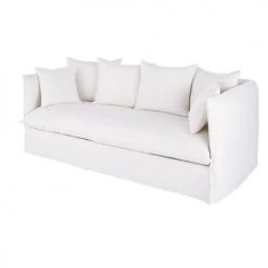 Maisons Du Monde Housses De Canapé Housse De Canapé 3/4 Places En Lin Supérieur Blanc 6 Maisons Du Monde Housses De Canapé Housse De Canapé 3/4 Places En Lin Supérieur Blanc -Housses de canapé Soldes housse de canape 3 4 places en lin superieur blanc 1000 0 10 221697 3