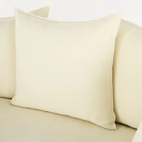 Maisons Du Monde Housses De Canapé Housse De Canapé Convertible 2 Places En Lin Supérieur Ivoire 6 Maisons Du Monde Housses De Canapé Housse De Canapé Convertible 2 Places En Lin Supérieur Ivoire – Image 4