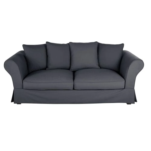 Maisons Du Monde Housses De Canapé Housse De Canapé Convertible 3/4 Places (matelas 12 Cm) Gris Ardoise 3 Maisons Du Monde Housses De Canapé Housse De Canapé Convertible 3/4 Places (matelas 12 Cm) Gris Ardoise