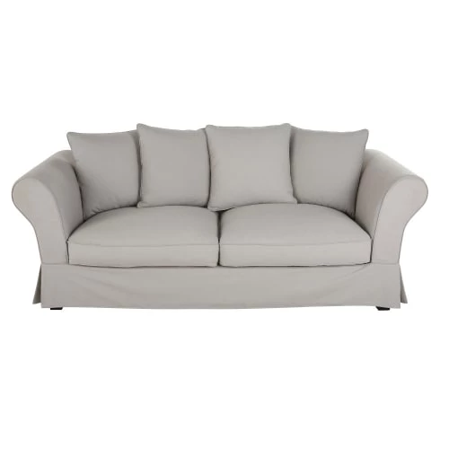 Maisons Du Monde Housses De Canapé Housse De Canapé Convertible 3/4 Places (matelas 12 Cm) Gris Clair 3 Maisons Du Monde Housses De Canapé Housse De Canapé Convertible 3/4 Places (matelas 12 Cm) Gris Clair