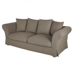 Maisons Du Monde Housses De Canapé Housse De Canapé Convertible 3/4 Places (matelas 12 Cm) Gris Taupe -Housses de canapé Soldes housse de canape convertible 3 4 places matelas 12 cm gris taupe 1000 14 33 212208 2