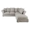 Maisons Du Monde Housses De Canapé Housse De Canapé D'angle Convertible 6 Places (matelas 12 Cm) Gris Clair -Housses de canapé Soldes housse de canape d angle convertible 6 places matelas 12 cm gris clair 1000 14 9 212225 1