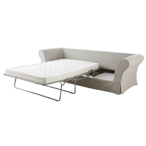 Maisons Du Monde Housses De Canapé Housse De Canapé D'angle Convertible 6 Places (matelas 12 Cm) Gris Clair 5 Maisons Du Monde Housses De Canapé Housse De Canapé D'angle Convertible 6 Places (matelas 12 Cm) Gris Clair – Image 3