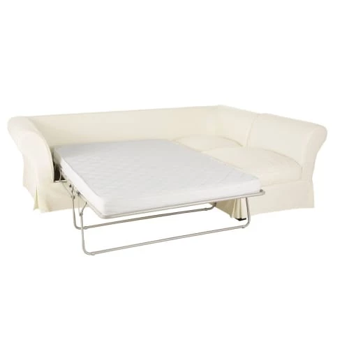 Maisons Du Monde Housses De Canapé Housse De Canapé D'angle Convertible 6 Places (matelas 12 Cm) Ivoire 4 Maisons Du Monde Housses De Canapé Housse De Canapé D'angle Convertible 6 Places (matelas 12 Cm) Ivoire – Image 2