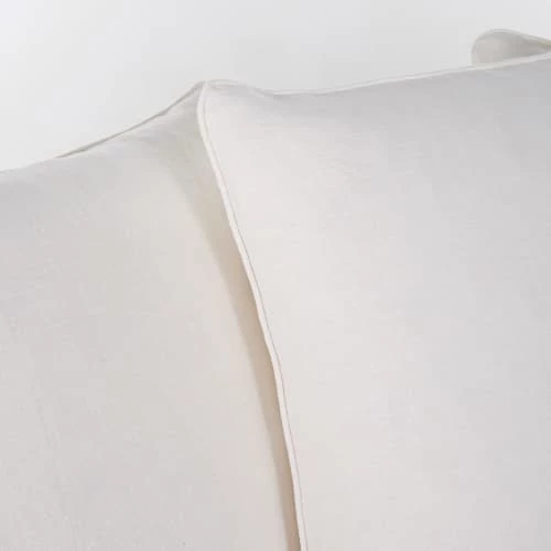 Maisons Du Monde Housses De Canapé Housse De Canapé D'angle Convertible En Lin Froissé Blanc 6 Maisons Du Monde Housses De Canapé Housse De Canapé D'angle Convertible En Lin Froissé Blanc – Image 4