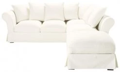 Maisons Du Monde Housses De Canapé Housse De Canapé D'angle Fixe Et Convertible 6 Places (matelas 6 Cm) Ivoire