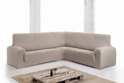 Eysa Housses De Canapé Housse De Canapé En Coin 3+1 Places Beige 450 Cm -Housses de canapé Soldes housse de canape en coin 3 1 places beige 450 cm 2