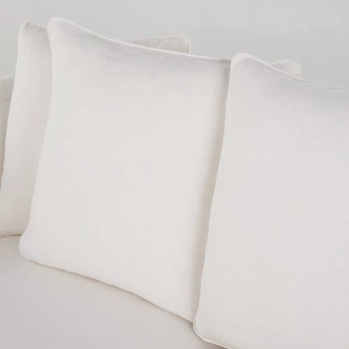 Maisons Du Monde Housses De Canapé Housse De Canapé Fixe Et Convertible 3/4 Places (6 Cm) En Lin Froissé Blanc 5 Maisons Du Monde Housses De Canapé Housse De Canapé Fixe Et Convertible 3/4 Places (6 Cm) En Lin Froissé Blanc – Image 3