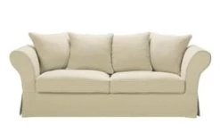 Maisons Du Monde Housses De Canapé Housse De Canapé Fixe Et Convertible 3/4 Places (6 Cm) En Lin Froissé Bleu Céladon -Housses de canapé Soldes housse de canape fixe et convertible 3 4 places 6 cm en lin froisse bleu celadon roma 1000 14 13 204439 1 2