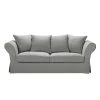 Maisons Du Monde Housses De Canapé Housse De Canapé Fixe Et Convertible 3/4 Places (6 Cm) En Lin Froissé Gris Clair -Housses de canapé Soldes housse de canape fixe et convertible 3 4 places 6 cm en lin froisse gris clair 1000 12 11 204437 1