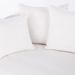 Maisons Du Monde Housses De Canapé Housse De Canapé-lit 3/4 Places En Lin Supérieur Blanc -Housses de canapé Soldes housse de canape lit 3 4 places en lin superieur blanc 1000 2 12 221699 4