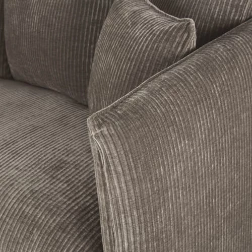 Maisons Du Monde Housses De Canapé Housse De Canapé-lit 3/4 Places En Velours Côtelé Marron écorce 6 Maisons Du Monde Housses De Canapé Housse De Canapé-lit 3/4 Places En Velours Côtelé Marron écorce – Image 4