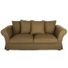 Maisons Du Monde Housses De Canapé Housse De Canapé-lit 3/4 Places (matelas 12 Cm) En Lin Froissé Marron Havane -Housses de canapé Soldes housse de canape lit 3 4 places matelas 12 cm en lin froisse marron havane 1000 9 23 221587 1
