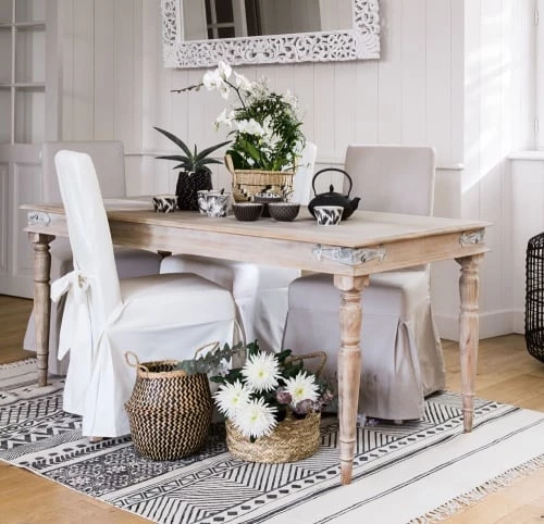 Maisons Du Monde Housses De Chaises Et Galettes De Chaises Housse De Chaise Avec Nœud En Coton Ivoire 4 Maisons Du Monde Housses De Chaises Et Galettes De Chaises Housse De Chaise Avec Nœud En Coton Ivoire – Image 2