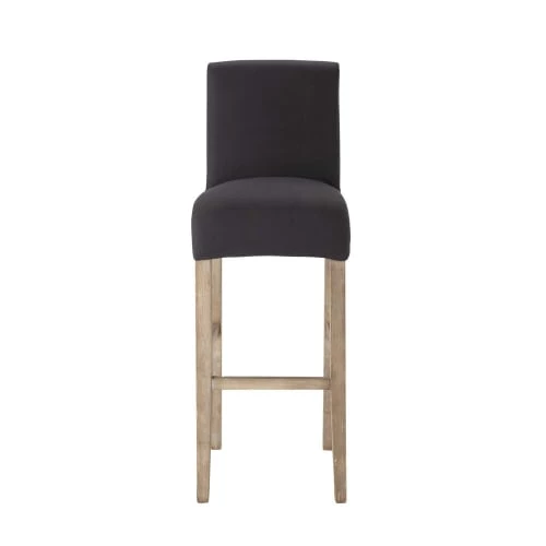 Maisons Du Monde Housses De Chaises Et Galettes De Chaises Housse De Chaise De Bar En Coton Anthracite 4 Maisons Du Monde Housses De Chaises Et Galettes De Chaises Housse De Chaise De Bar En Coton Anthracite – Image 2