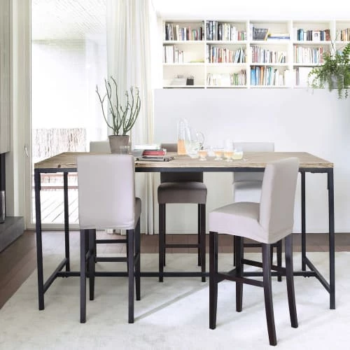 Maisons Du Monde Housses De Chaises Et Galettes De Chaises Housse De Chaise De Bar En Coton Ivoire 8 Maisons Du Monde Housses De Chaises Et Galettes De Chaises Housse De Chaise De Bar En Coton Ivoire – Image 6