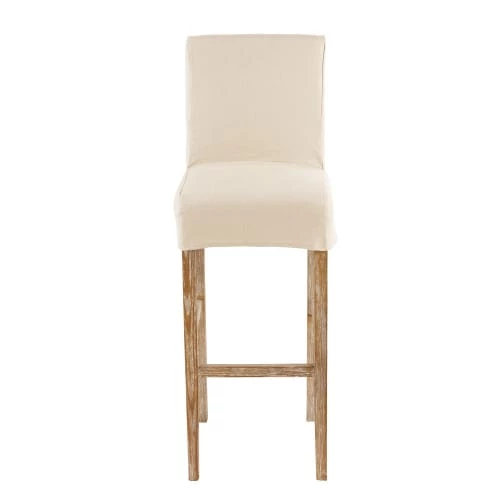 Maisons Du Monde Housses De Chaises Et Galettes De Chaises Housse De Chaise De Bar En Lin 4 Maisons Du Monde Housses De Chaises Et Galettes De Chaises Housse De Chaise De Bar En Lin – Image 2
