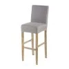 Maisons Du Monde Housses De Chaises Et Galettes De Chaises Housse De Chaise De Bar En Lin Gris -Housses de canapé Soldes housse de chaise de bar en lin gris 1000 13 15 203129 1