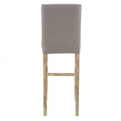 Maisons Du Monde Housses De Chaises Et Galettes De Chaises Housse De Chaise De Bar En Lin Gris -Housses de canapé Soldes housse de chaise de bar en lin gris 1000 13 15 203129 3
