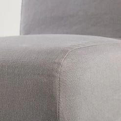 Maisons Du Monde Housses De Chaises Et Galettes De Chaises Housse De Chaise De Bar En Lin Gris -Housses de canapé Soldes housse de chaise de bar en lin gris 1000 13 15 203129 4
