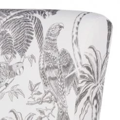 Maisons Du Monde Housses De Chaises Et Galettes De Chaises Housse De Chaise En Coton écru Et Noir Imprimé Tropical -Housses de canapé Soldes housse de chaise en coton ecru et noir imprime tropical 1000 15 34 222664 4