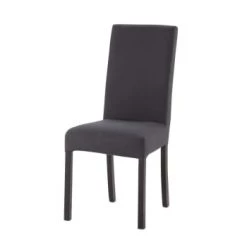 Maisons Du Monde Housses De Chaises Et Galettes De Chaises Housse De Chaise En Coton Gris Clair 47x57 -Housses de canapé Soldes housse de chaise en coton gris anthracite 47x57 margaux 1000 5 24 147378 0