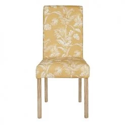 Maisons Du Monde Housses De Chaises Et Galettes De Chaises Housse De Chaise En Coton Jaune Moutarde Imprimé Tropical -Housses de canapé Soldes housse de chaise en coton jaune moutarde imprime tropical 1000 1 37 222667 2