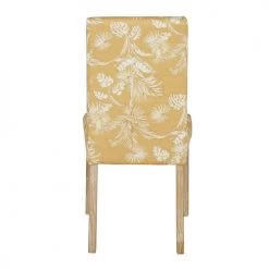 Maisons Du Monde Housses De Chaises Et Galettes De Chaises Housse De Chaise En Coton Jaune Moutarde Imprimé Tropical -Housses de canapé Soldes housse de chaise en coton jaune moutarde imprime tropical 1000 1 37 222667 3