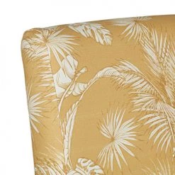 Maisons Du Monde Housses De Chaises Et Galettes De Chaises Housse De Chaise En Coton Jaune Moutarde Imprimé Tropical -Housses de canapé Soldes housse de chaise en coton jaune moutarde imprime tropical 1000 1 37 222667 4