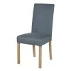 Maisons Du Monde Housses De Chaises Et Galettes De Chaises Housse De Chaise En Lin Bleu Gris, OEKO-TEX® -Housses de canapé Soldes housse de chaise en lin bleu gris oeko tex 1000 0 36 222666 1