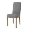 Maisons Du Monde Housses De Chaises Et Galettes De Chaises Housse De Chaise En Lin Lavé Grise -Housses de canapé Soldes housse de chaise en lin lave grise 1000 1 40 147476 0