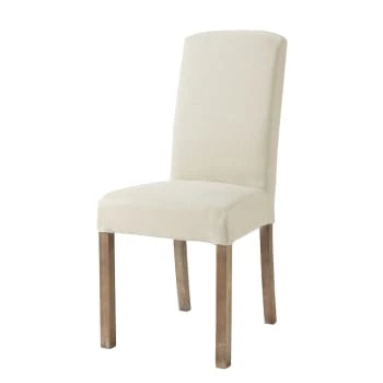 Maisons Du Monde Housses De Chaises Et Galettes De Chaises Housse De Chaise En Lin Lavé Blanche 5 Maisons Du Monde Housses De Chaises Et Galettes De Chaises Housse De Chaise En Lin Lavé Blanche – Image 3