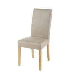 Maisons Du Monde Housses De Chaises Et Galettes De Chaises Housse De Chaise En Microsuède Taupe 41x70 -Housses de canapé Soldes housse de chaise en microsuede beige 41x70 margaux 1000 10 33 177932 1 1