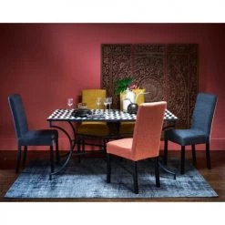 Maisons Du Monde Housses De Chaises Et Galettes De Chaises Housse De Chaise En Tissu Ocre -Housses de canapé Soldes housse de chaise en tissu ocre 1000 16 2 169455 4