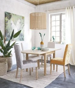 Maisons Du Monde Housses De Chaises Et Galettes De Chaises Housse De Chaise En Velours Beige -Housses de canapé Soldes housse de chaise en velours beige 1000 15 34 203148 5