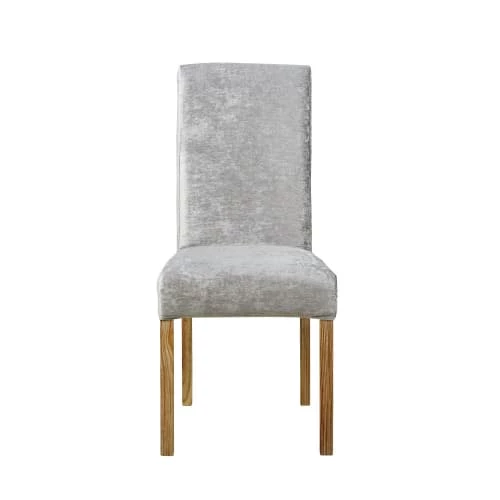 Maisons Du Monde Housses De Chaises Et Galettes De Chaises Housse De Chaise En Velours Bleu Iceberg 4 Maisons Du Monde Housses De Chaises Et Galettes De Chaises Housse De Chaise En Velours Bleu Iceberg – Image 2