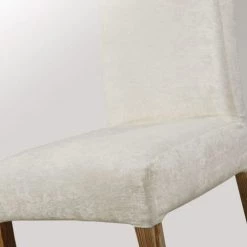 Maisons Du Monde Housses De Chaises Et Galettes De Chaises Housse De Chaise En Velours écru -Housses de canapé Soldes housse de chaise en velours ecru 1000 4 40 203154 4
