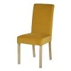 Maisons Du Monde Housses De Chaises Et Galettes De Chaises Housse De Chaise En Velours Jaune Moutarde, OEKO-TEX® -Housses de canapé Soldes housse de chaise en velours jaune moutarde oeko tex 1000 8 3 222674 1