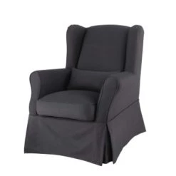 Maisons Du Monde Housses De Fauteuil Housse De Fauteuil En Coton Anthracite 11 Maisons Du Monde Housses De Fauteuil Housse De Fauteuil En Coton Anthracite -Housses de canapé Soldes housse de fauteuil en coton anthracite cottage 1000 5 0 147395 0 4