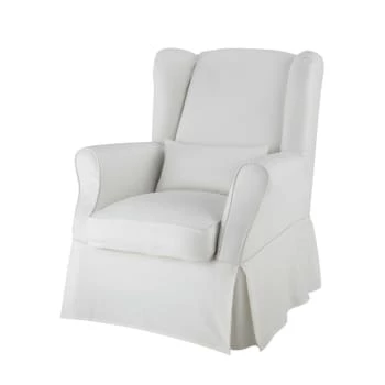 Maisons Du Monde Housses De Fauteuil Housse De Fauteuil à Rayures En Coton Beige 7 Maisons Du Monde Housses De Fauteuil Housse De Fauteuil à Rayures En Coton Beige – Image 6