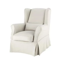 Maisons Du Monde Housses De Fauteuil Housse De Fauteuil En Coton Mastic -Housses de canapé Soldes housse de fauteuil en coton mastic cottage 1000 7 2 147397 0 5