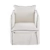 Maisons Du Monde Housses De Fauteuil Housse De Fauteuil En Lin Froissé Blanc à Volants -Housses de canapé Soldes housse de fauteuil en lin froisse blanc a volants 1000 1 7 204392 2